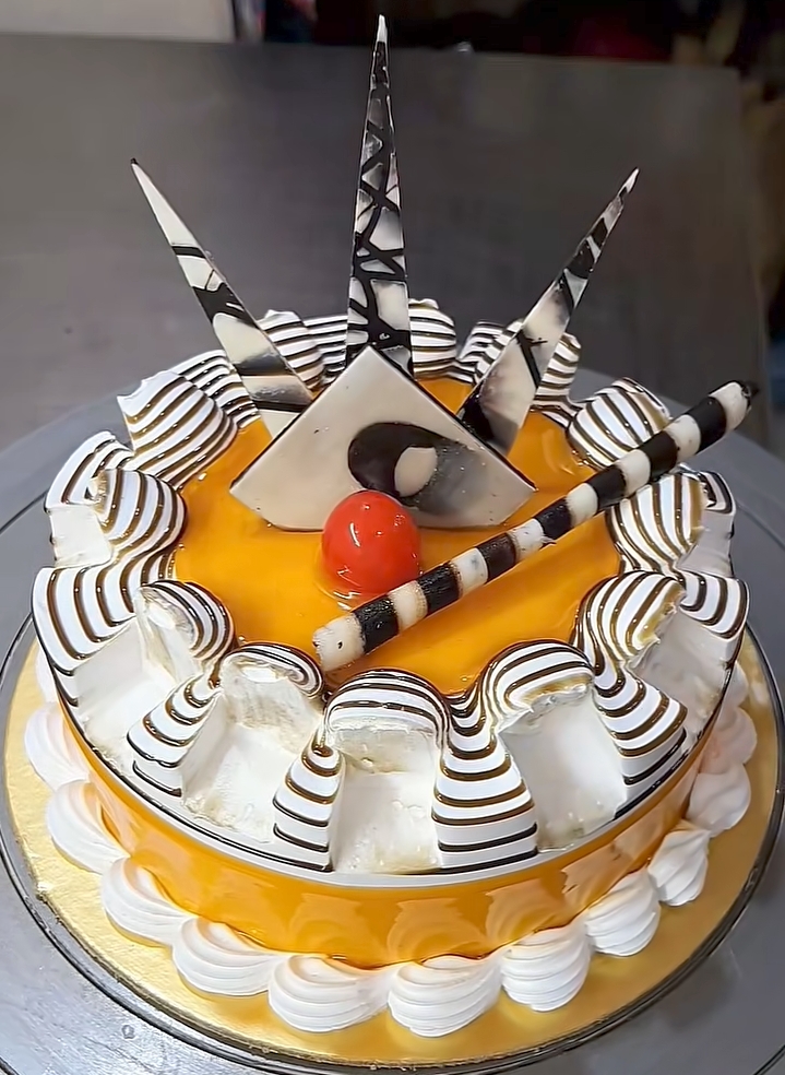 Mango Mirror Glaze