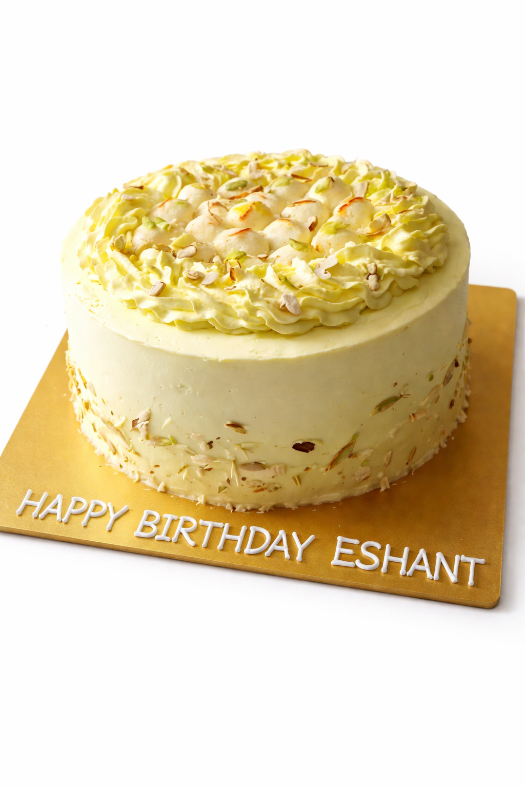 Pista Cream Birthday Cake